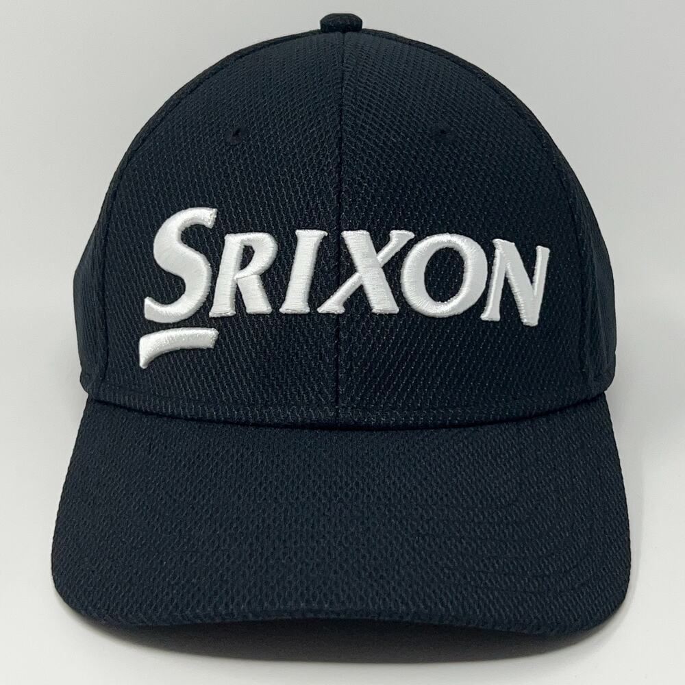 Srixon Hat Baseball Cap A-Flex Fitted L-XL Golf Golfer Golfing Black 6 Panel